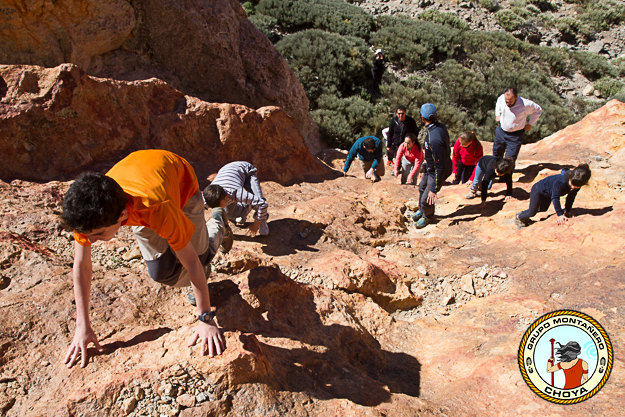 Iniciación a la escalada para niños - Las Cañadas de El Teide