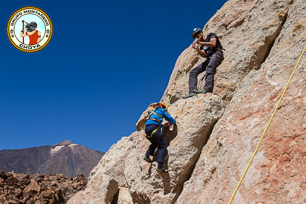 Iniciación a la escalada para niños - Las Cañadas de El Teide