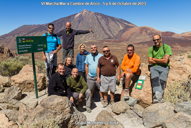 VI Marcha Mar a Cumbre de Arico 2013 - Grupo Montañero Choya