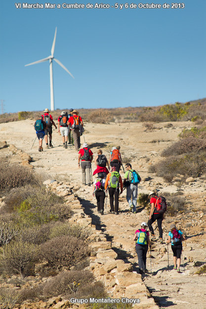 VI Marcha Mar a Cumbre de Arico 2013 - Grupo Montañero Choya