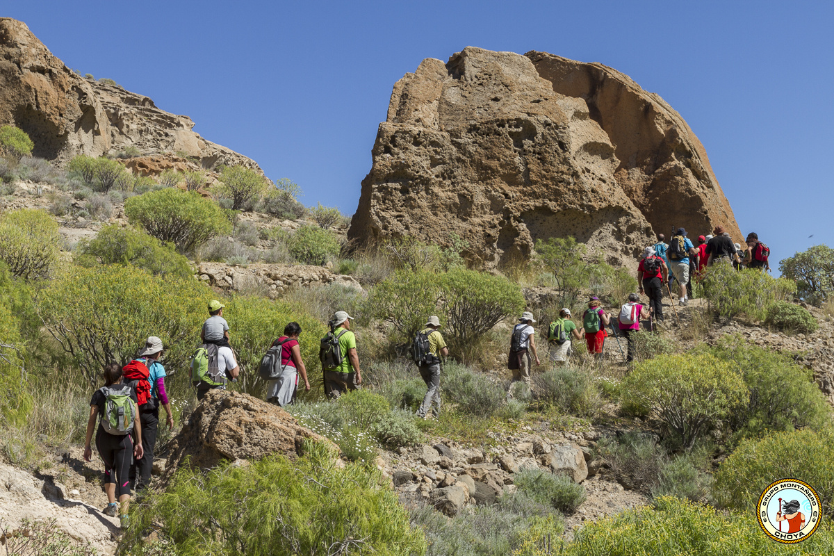 Grupo Montañero Choya en el Monumento Natural de Los Derriscaderos