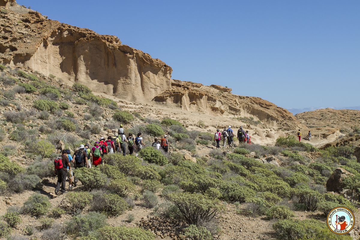 Grupo Montañero Choya en el Monumento Natural de Los Derriscaderos