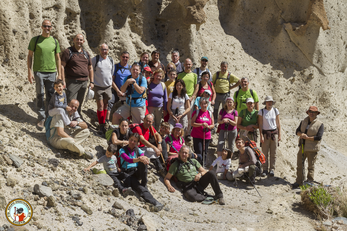 Grupo Montañero Choya en el Monumento Natural de Los Derriscaderos