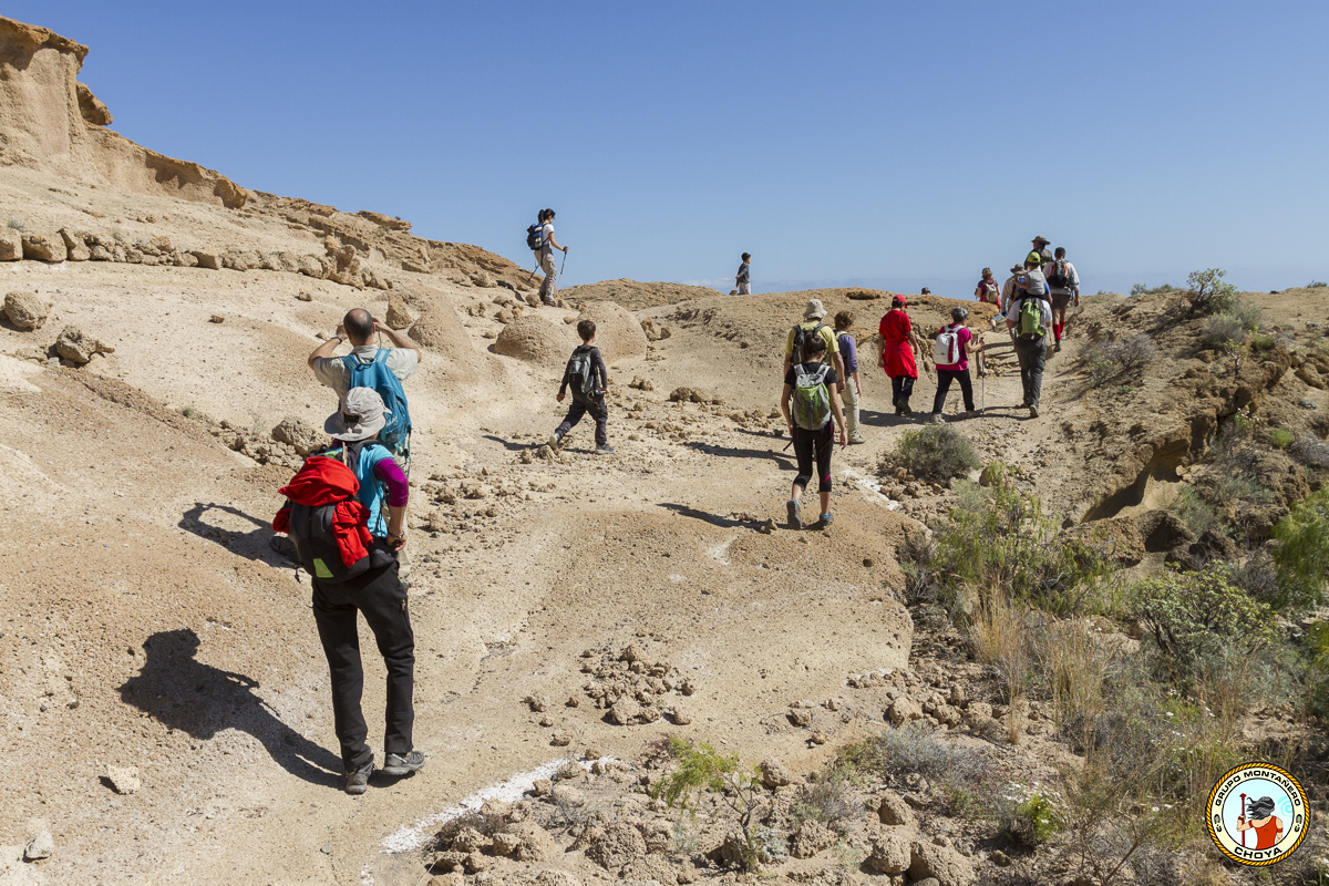 Grupo Montañero Choya en el Monumento Natural de Los Derriscaderos