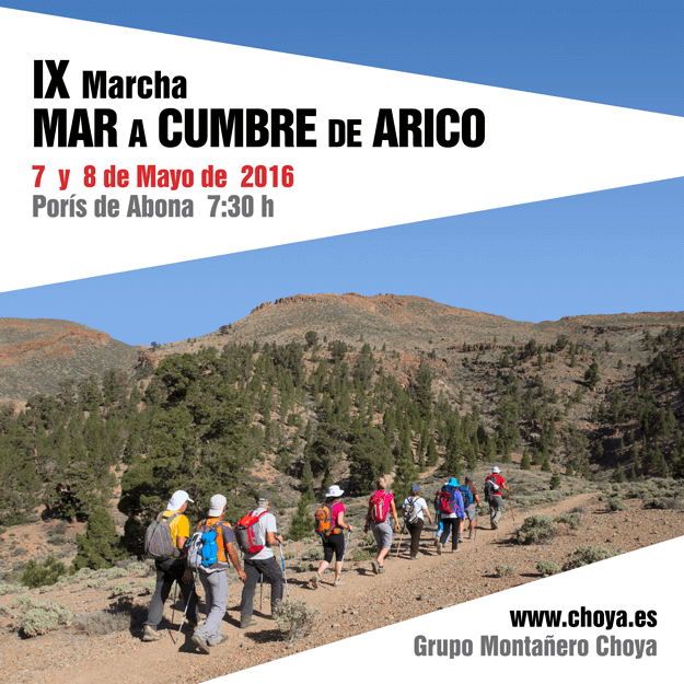 IX Marcha Mar a Cumbre de Arico - 2016 - Grupo Montañero Choya