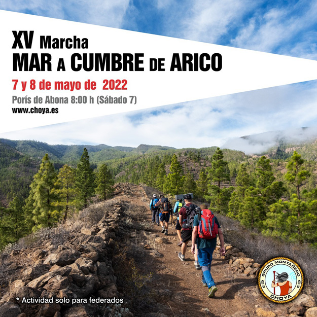 XVI Edición de la Marcha Mar a Cumbre de Arico - Grupo Montañero Choya -2023