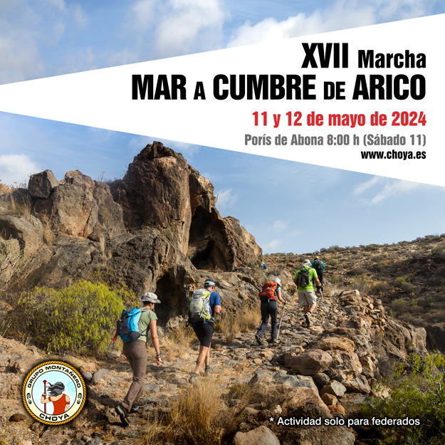 XVII Edición de la Marcha Mar a Cumbre de Arico - Grupo Montañero Choya - 2024 XVII Edición de la Marcha Mar a Cumbre de Arico - Grupo Montañero Choya -2024